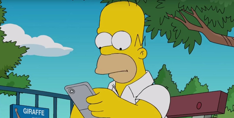 I säsong 14 avslöjar Homer sin e-postadress i den animerade TV-serien The Simpsons, chunkylover53@aol.com. Teamet bakom The Simpsons såg det hela som en rolig grej, och Matt Selman försökte att svara alla inkommande mail i Homer Simpsons namn. Dock hade de inte räknat med att hundratals mail dagligen skulle ramla in i inkorgen, och till slut fick skaparna bakom serien ge upp. På senare hand blev även e-postkontot hackat, och alla som hade lagt till chunkylover53@aol.com i sin AOL-vänlista fick ett e-postmeddelande skickat till sig om att de snart kommer att erhålla exklusivt material från The Simspons. Något exklusivt material dök givetvis dock aldrig upp. D’oh!