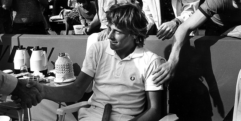 Björn Borg blir 1972 den yngsta någonsin att spela Davis Cup…