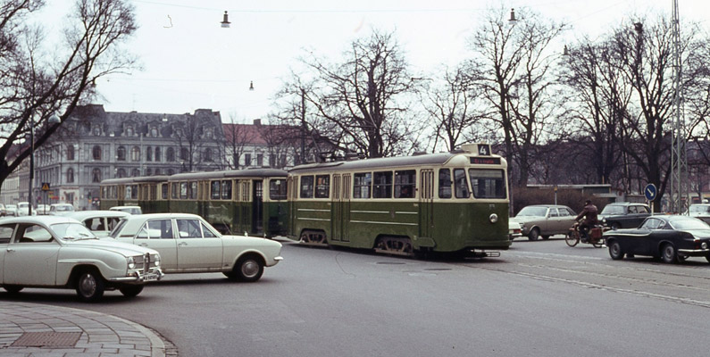 Malmös sista spårvägslinje läggs ned 1973…