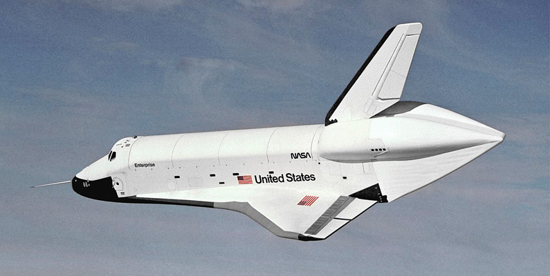 1977 genomför NASA sitt första landningstest med en rymdfärja…