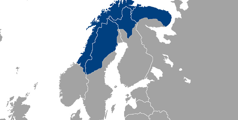 Samernas område kallas för Sápmi eller Sameland…