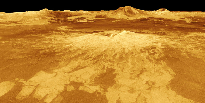 Planeten Venus saknar månar helt och hållet…