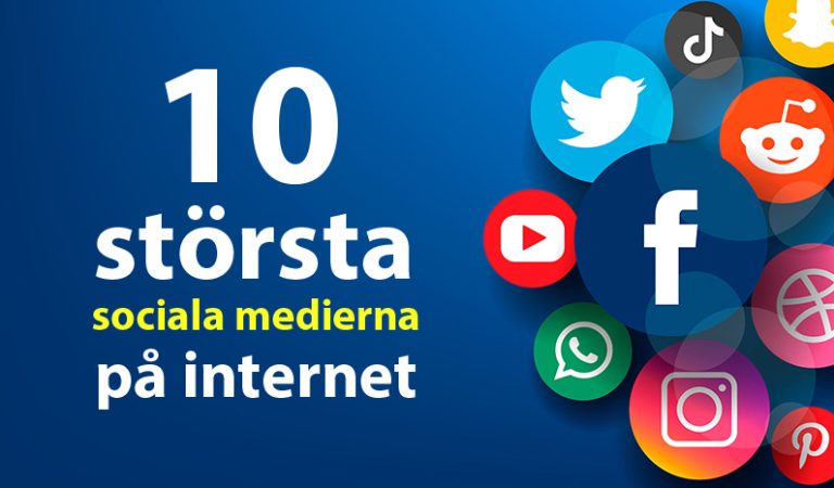 10 största sociala medierna på internet