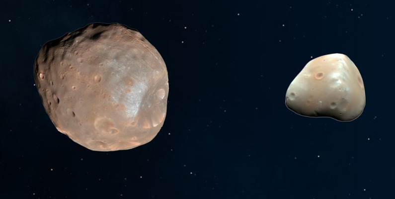 Mars har två månar…