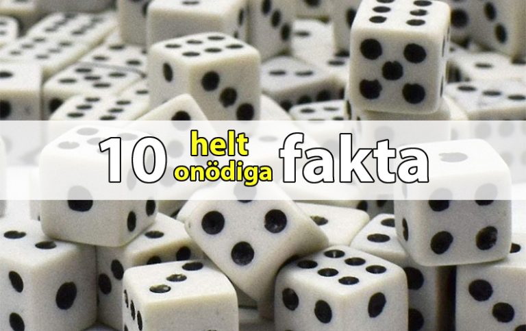 10 helt onödiga fakta som alla borde veta