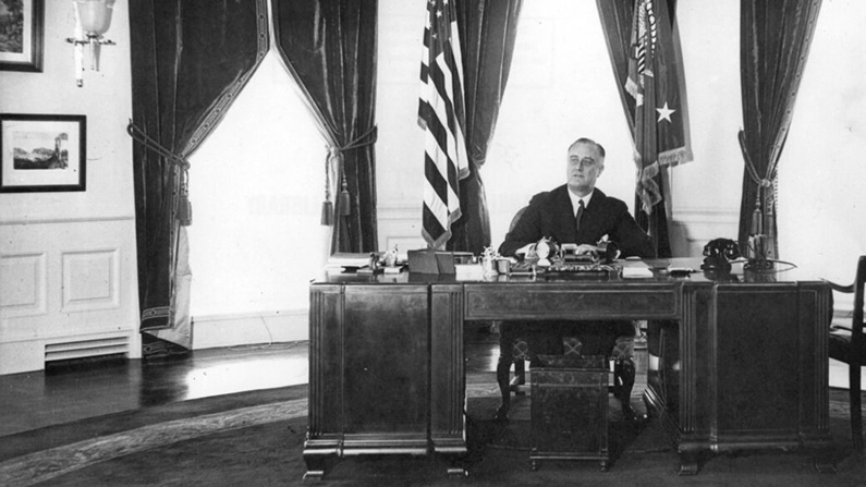 President Roosevelt flyttade ovala rummet till den plats som används än idag…