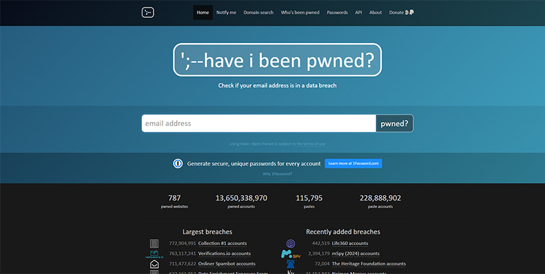 10 webbsajter du önskar du hade upptäckt tidigare: #1) haveibeenpwned.com