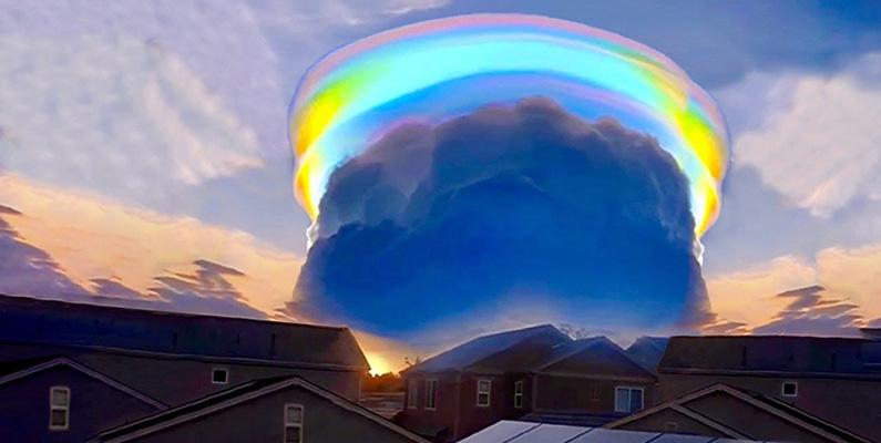 Idag vet man hur "rainbow scarf cloud" uppstår…