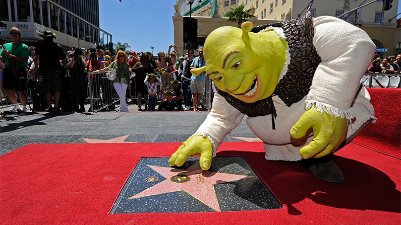 Shrek har en Hollywood-stjärna på Walk of Fame…