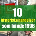 10 historiska händelser som hände 1996